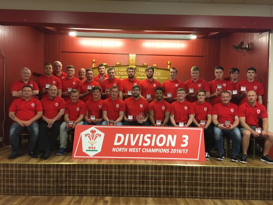 2016 Division Champions Rhyl Rugby Club